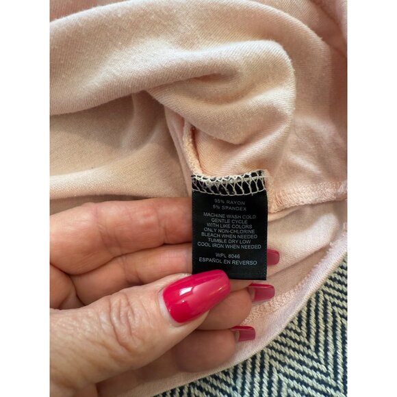 INC Light Pink Sleeveless Tank Top XS Rayon & Spandex Blend - Picture 6 of 9